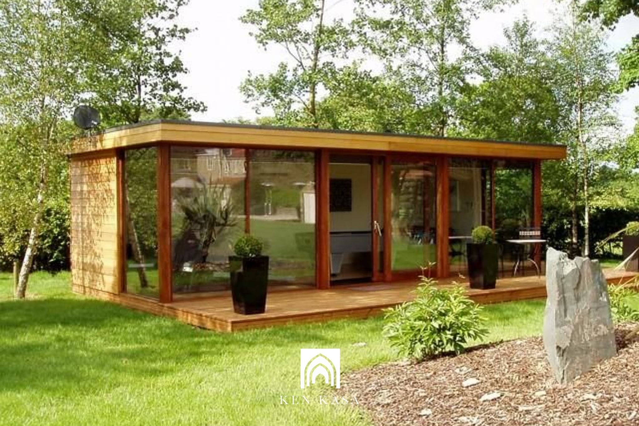 Mẫu thiết kế bungalow nh&agrave; gỗ